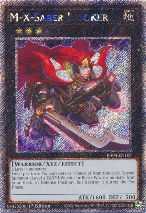 M-X-Saber Invoker [RA04-EN169] Platinum Secret Rare | Chromatic Games