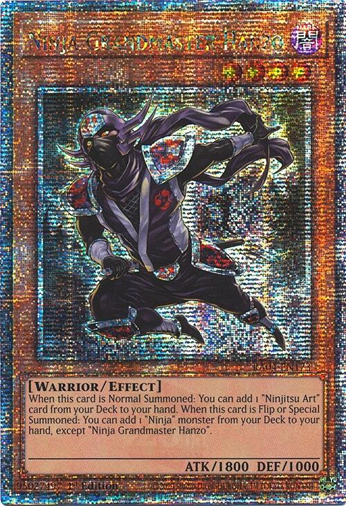 Ninja Grandmaster Hanzo [RA04-EN173] Quarter Century Secret Rare | Chromatic Games