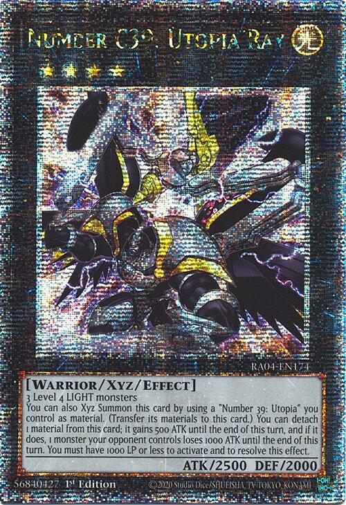 Number C39: Utopia Ray [RA04-EN174] Quarter Century Secret Rare | Chromatic Games