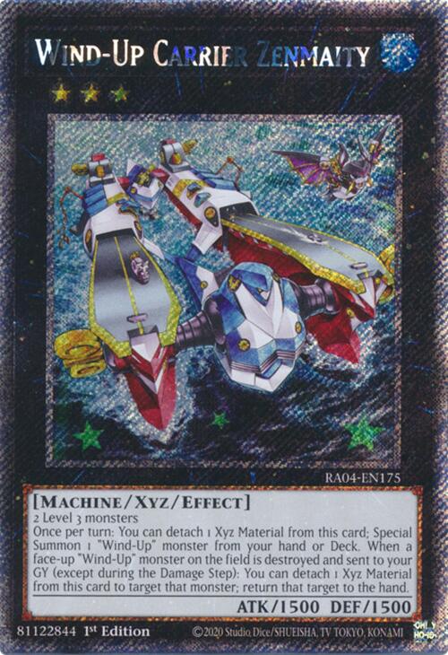 Wind-Up Carrier Zenmaity [RA04-EN175] Platinum Secret Rare | Chromatic Games