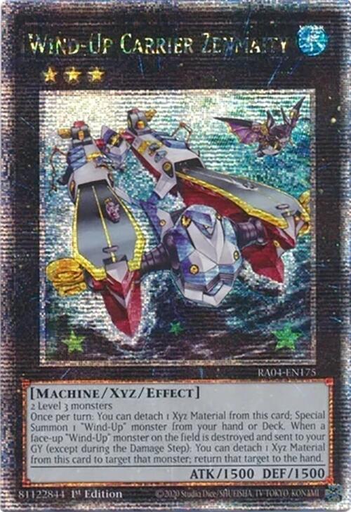 Wind-Up Carrier Zenmaity [RA04-EN175] Quarter Century Secret Rare | Chromatic Games