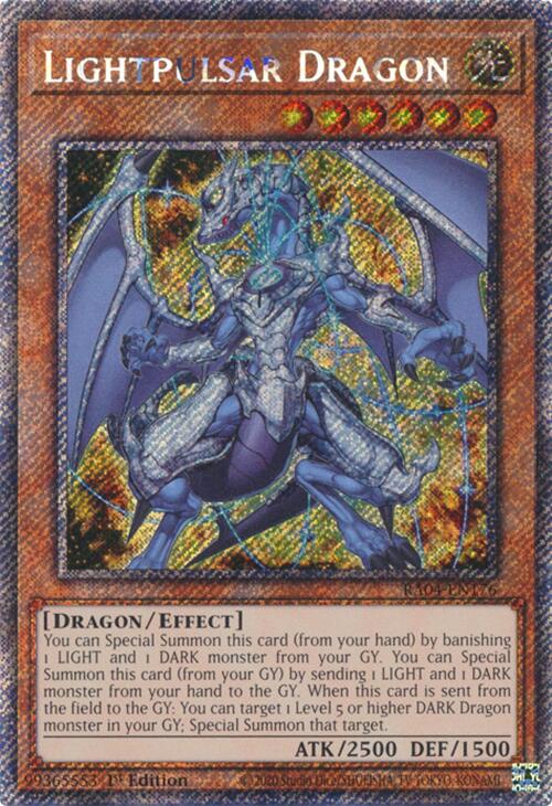 Lightpulsar Dragon [RA04-EN176] Platinum Secret Rare | Chromatic Games