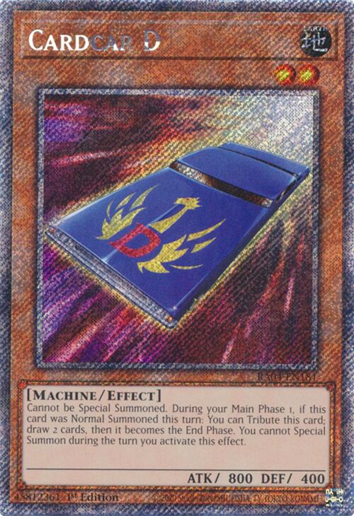 Cardcar D [RA04-EN181] Platinum Secret Rare | Chromatic Games