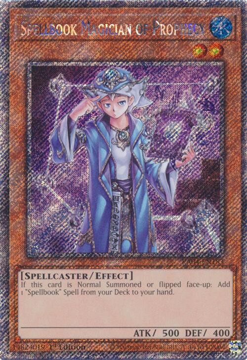 Spellbook Magician of Prophecy [RA04-EN183] Platinum Secret Rare | Chromatic Games