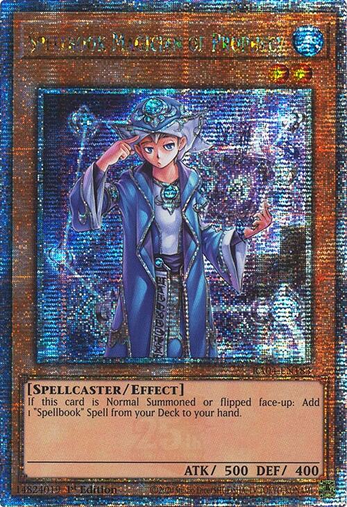 Spellbook Magician of Prophecy [RA04-EN183] Quarter Century Secret Rare | Chromatic Games