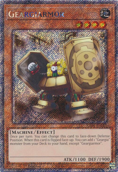 Geargiarmor [RA04-EN187] Platinum Secret Rare | Chromatic Games