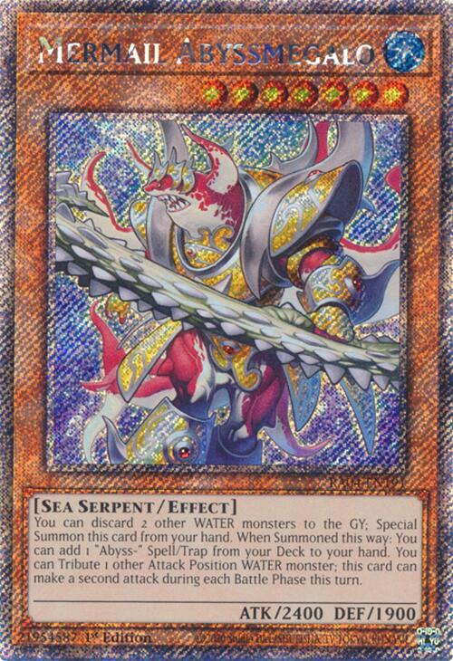 Mermail Abyssmegalo [RA04-EN191] Platinum Secret Rare | Chromatic Games
