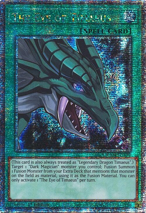 The Eye of Timaeus [RA04-EN192] Quarter Century Secret Rare | Chromatic Games