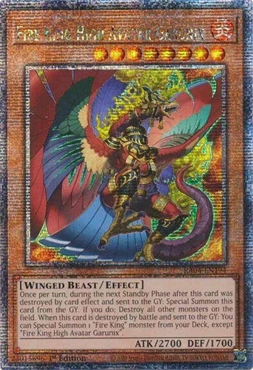 Fire King High Avatar Garunix [RA04-EN194] Quarter Century Secret Rare | Chromatic Games