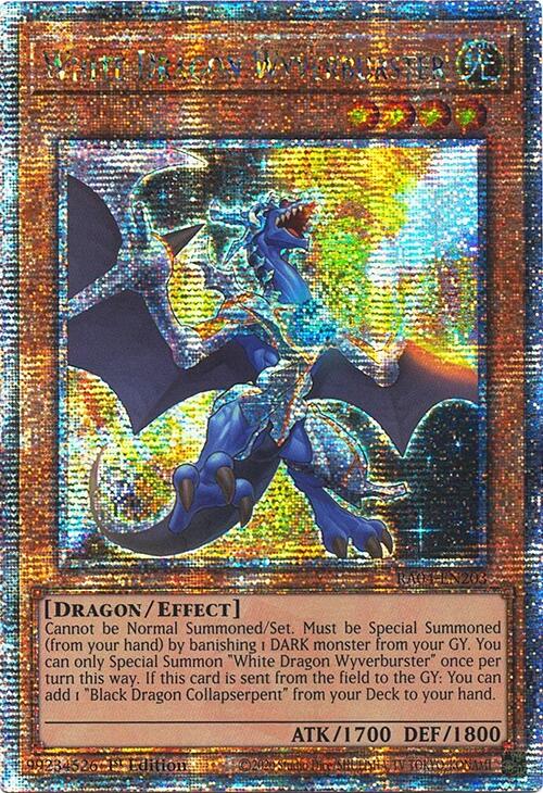 White Dragon Wyverburster [RA04-EN203] Quarter Century Secret Rare | Chromatic Games