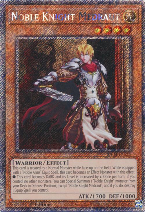 Noble Knight Medraut [RA04-EN205] Platinum Secret Rare | Chromatic Games