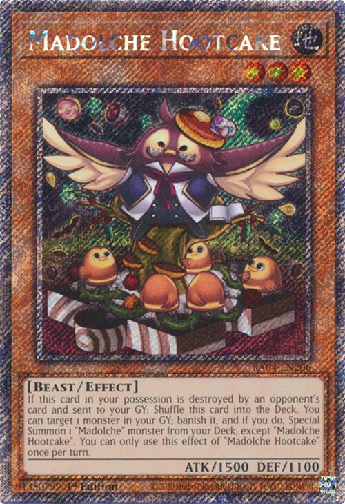 Madolche Hootcake [RA04-EN206] Platinum Secret Rare | Chromatic Games