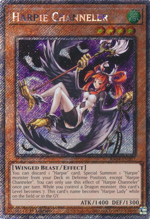 Harpie Channeler [RA04-EN207] Platinum Secret Rare | Chromatic Games