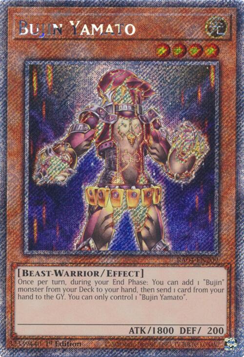 Bujin Yamato [RA04-EN209] Platinum Secret Rare | Chromatic Games