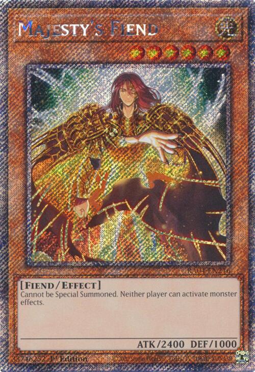 Majesty's Fiend [RA04-EN216] Platinum Secret Rare | Chromatic Games
