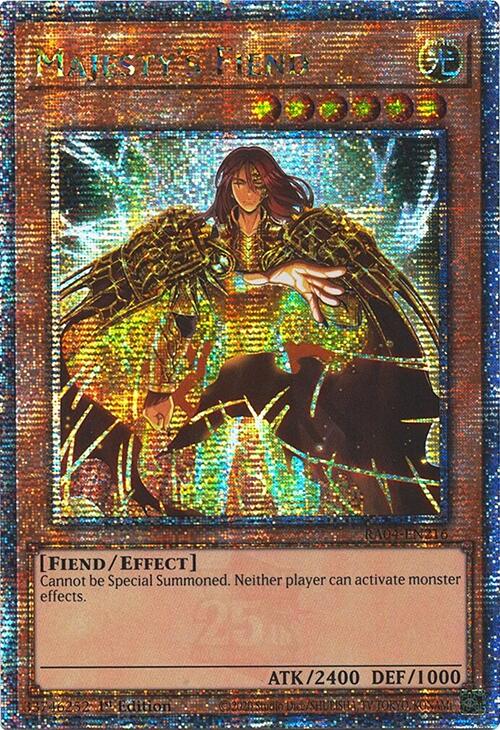 Majesty's Fiend [RA04-EN216] Quarter Century Secret Rare | Chromatic Games