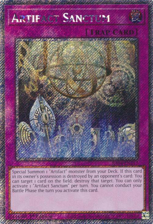 Artifact Sanctum [RA04-EN217] Platinum Secret Rare | Chromatic Games