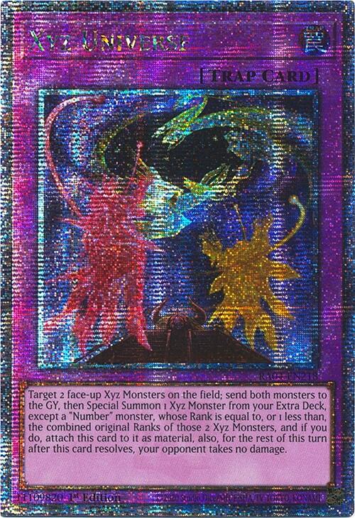 Xyz Universe [RA04-EN218] Quarter Century Secret Rare | Chromatic Games