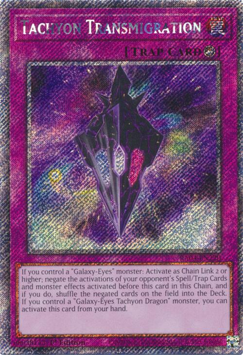 Tachyon Transmigration [RA04-EN220] Platinum Secret Rare | Chromatic Games