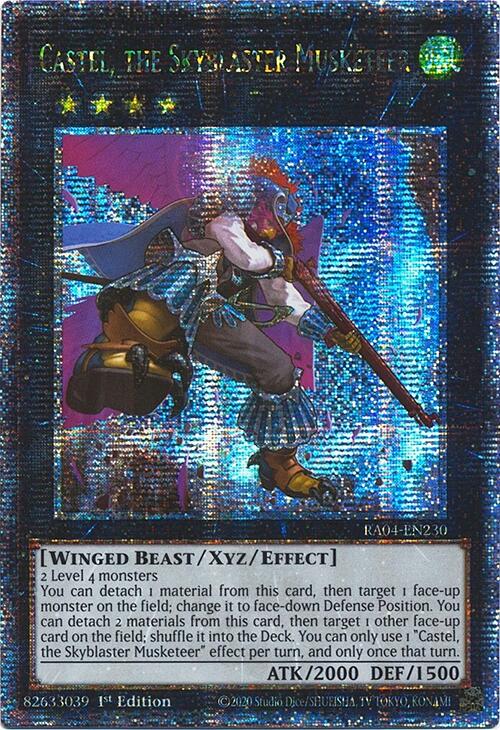 Castel, the Skyblaster Musketeer [RA04-EN230] Quarter Century Secret Rare | Chromatic Games