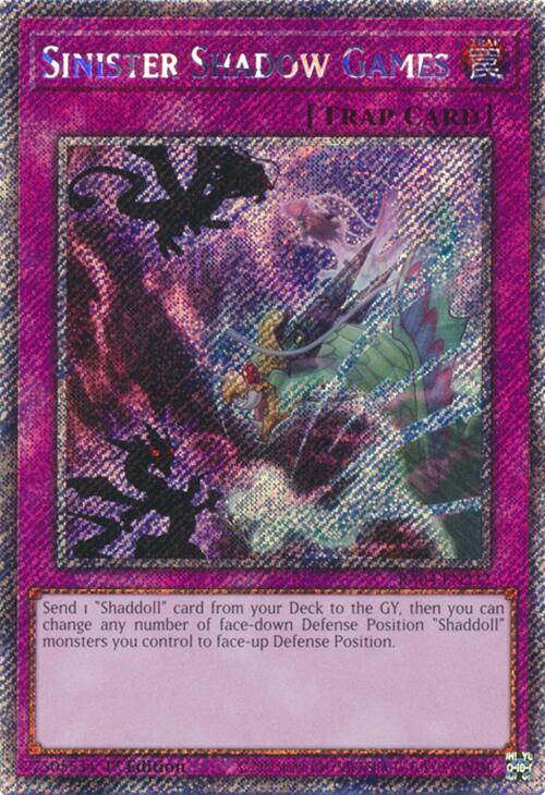 Sinister Shadow Games [RA04-EN232] Platinum Secret Rare | Chromatic Games