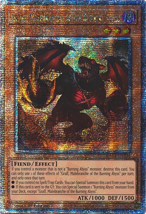 Graff, Malebranche of the Burning Abyss [RA04-EN234] Quarter Century Secret Rare | Chromatic Games