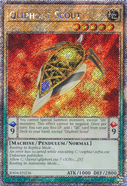 Qliphort Scout [RA04-EN236] Platinum Secret Rare | Chromatic Games