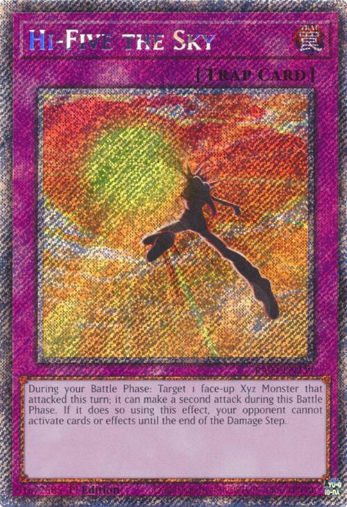 Hi-Five the Sky [RA04-EN239] Platinum Secret Rare | Chromatic Games