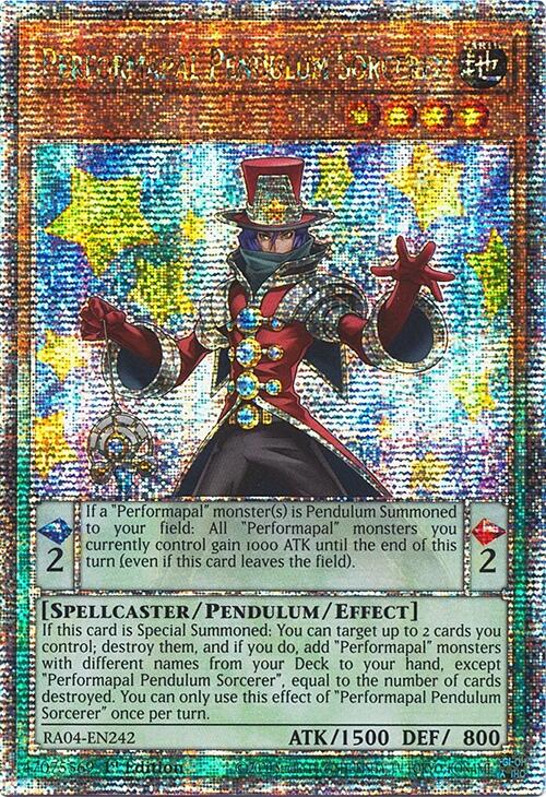 Performapal Pendulum Sorcerer [RA04-EN242] Quarter Century Secret Rare | Chromatic Games