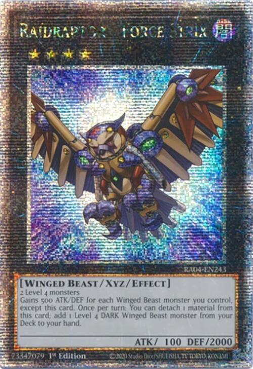 Raidraptor - Force Strix [RA04-EN243] Quarter Century Secret Rare | Chromatic Games