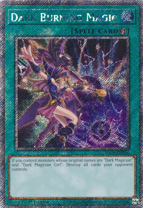 Dark Burning Magic [RA04-EN246] Platinum Secret Rare | Chromatic Games