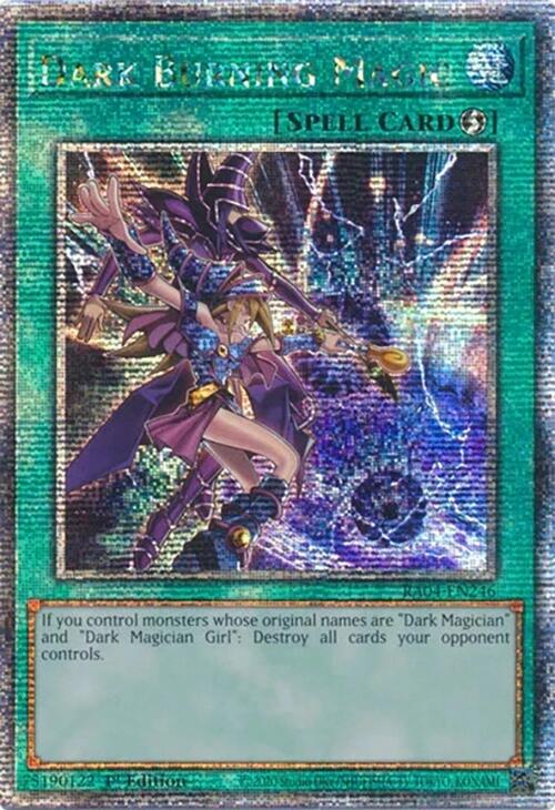 Dark Burning Magic [RA04-EN246] Quarter Century Secret Rare | Chromatic Games