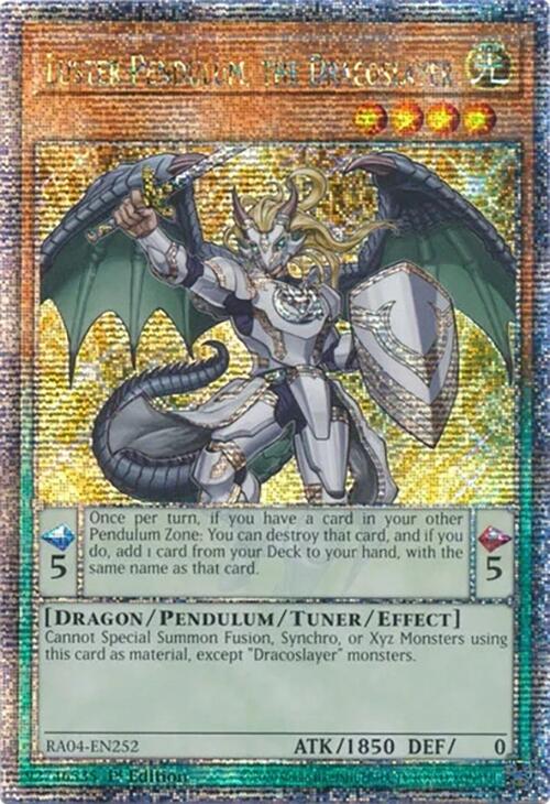 Luster Pendulum, the Dracoslayer [RA04-EN252] Quarter Century Secret Rare | Chromatic Games