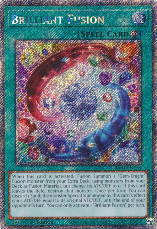 Brilliant Fusion [RA04-EN254] Platinum Secret Rare | Chromatic Games