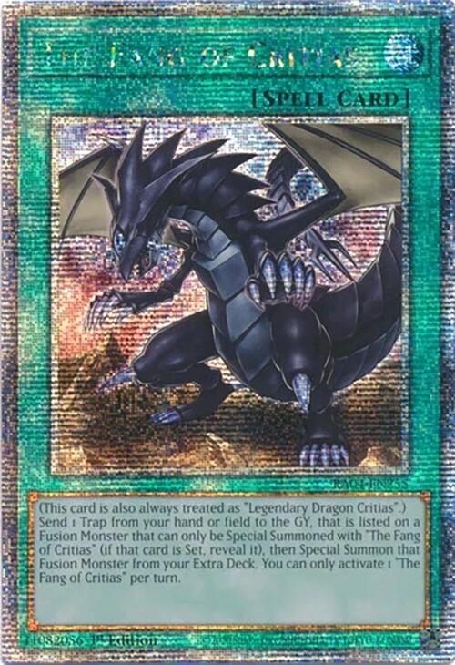 The Fang of Critias [RA04-EN255] Quarter Century Secret Rare | Chromatic Games