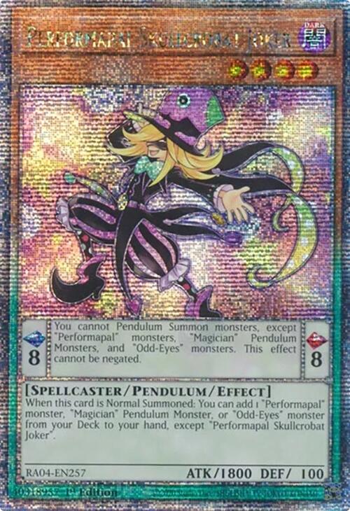 Performapal Skullcrobat Joker [RA04-EN257] Quarter Century Secret Rare | Chromatic Games