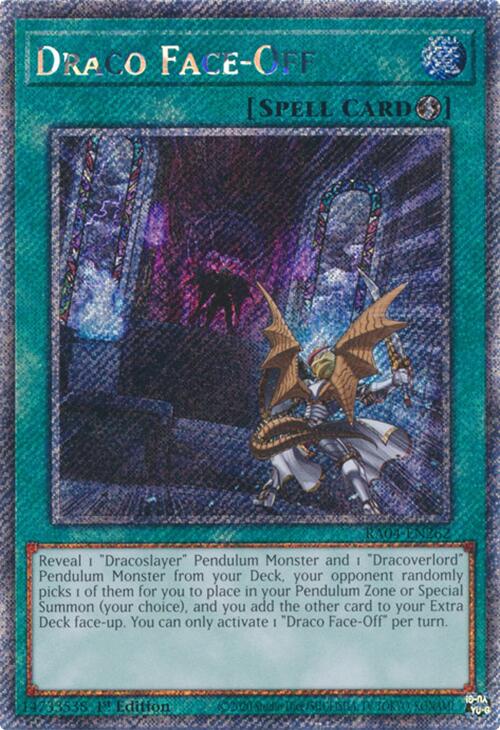 Draco Face-Off [RA04-EN262] Platinum Secret Rare | Chromatic Games