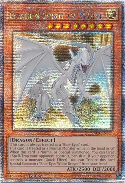 Dragon Spirit of White [RA04-EN265] Quarter Century Secret Rare | Chromatic Games