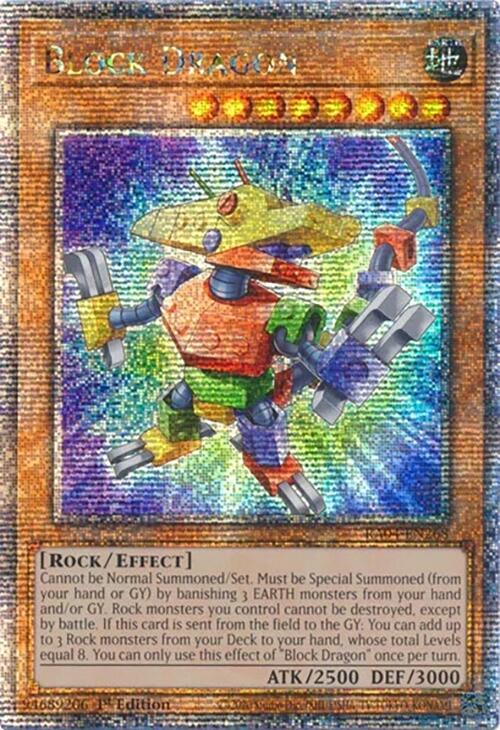 Block Dragon [RA04-EN268] Quarter Century Secret Rare | Chromatic Games