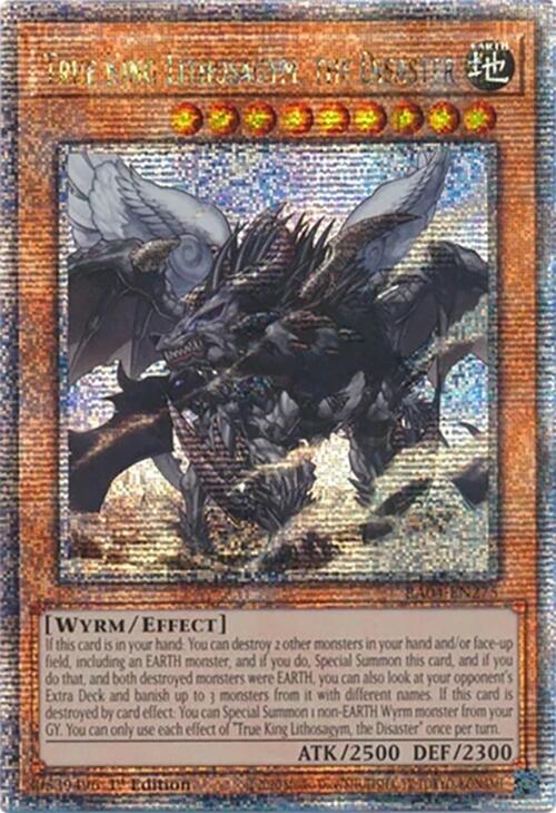 True King Lithosagym, the Disaster [RA04-EN275] Quarter Century Secret Rare | Chromatic Games