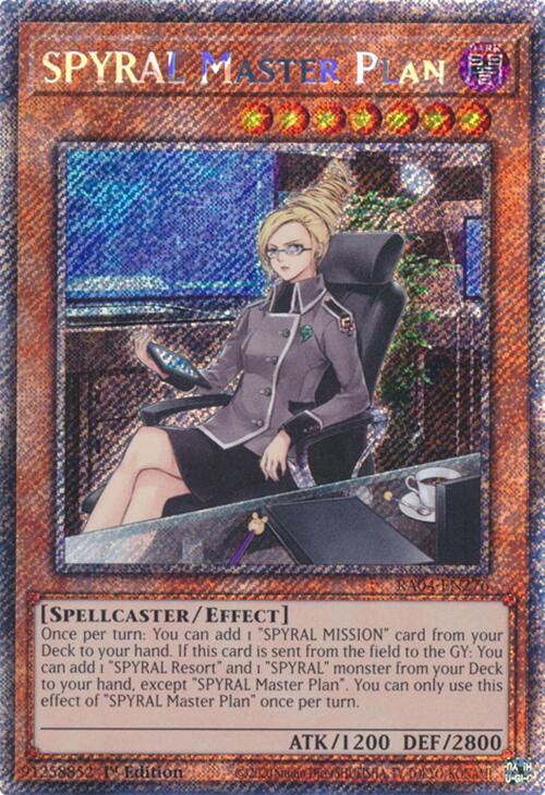 SPYRAL Master Plan [RA04-EN276] Platinum Secret Rare | Chromatic Games