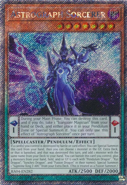 Astrograph Sorcerer [RA04-EN282] Platinum Secret Rare | Chromatic Games