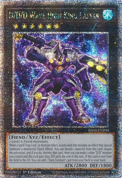 D/D/D Wave High King Caesar [RA04-EN290] Quarter Century Secret Rare | Chromatic Games