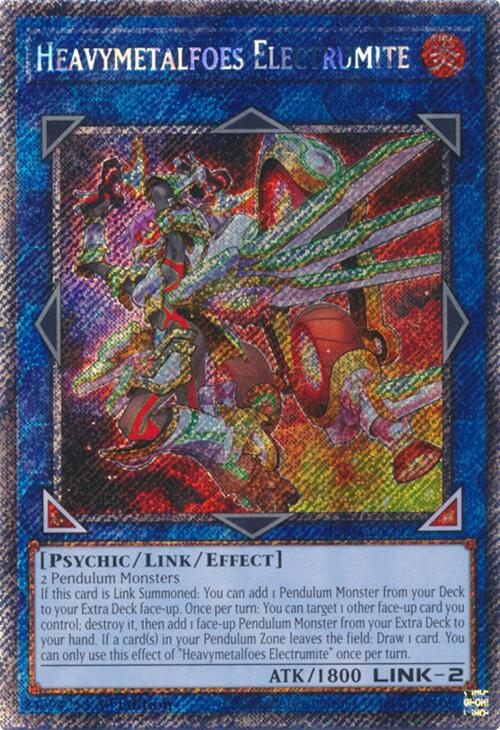 Heavymetalfoes Electrumite [RA04-EN292] Platinum Secret Rare | Chromatic Games