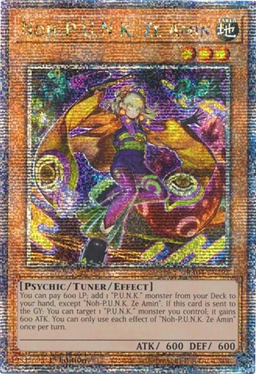 Noh-P.U.N.K. Ze Amin [RA04-EN293] Quarter Century Secret Rare | Chromatic Games