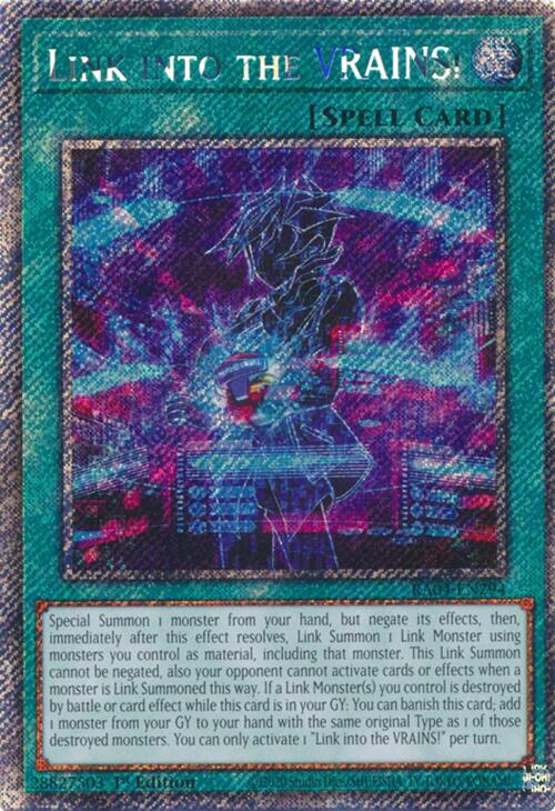 Link into the VRAINS! [RA04-EN294] Platinum Secret Rare | Chromatic Games