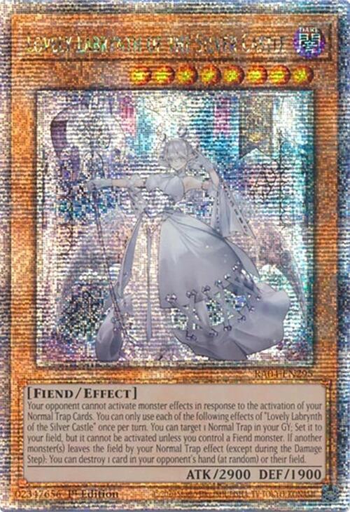 Lovely Labrynth of the Silver Castle [RA04-EN295] Quarter Century Secret Rare | Chromatic Games