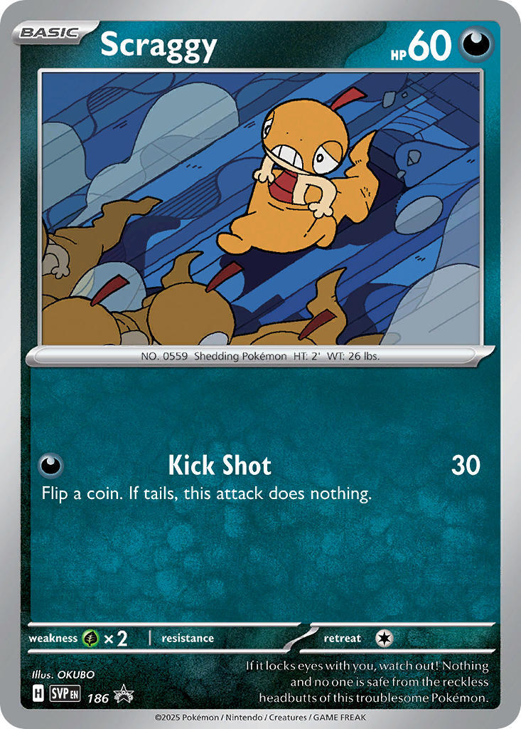 Scraggy (186) [Scarlet & Violet: Black Star Promos] | Chromatic Games