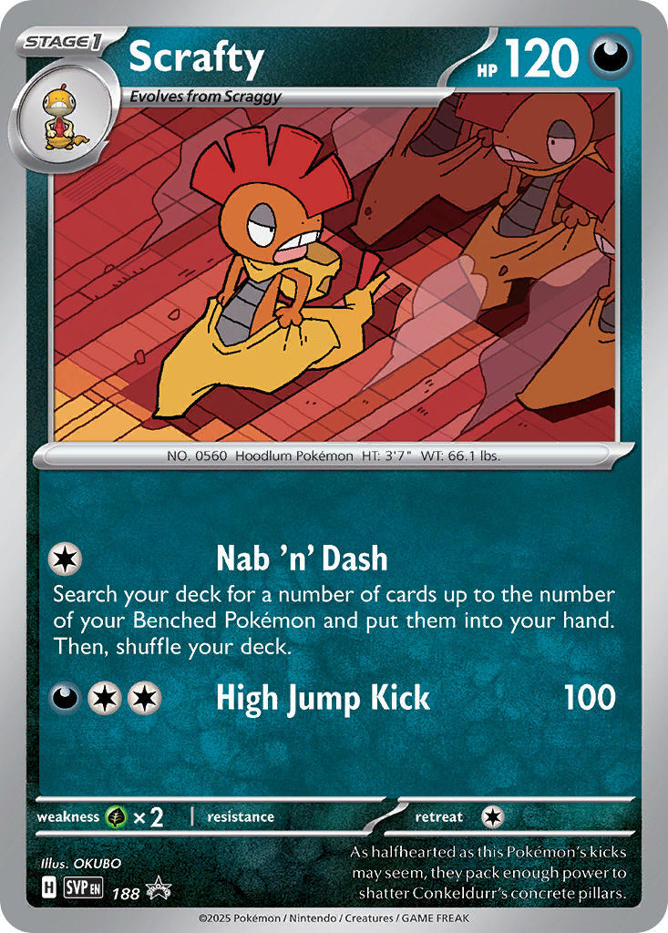Scrafty (188) [Scarlet & Violet: Black Star Promos] | Chromatic Games