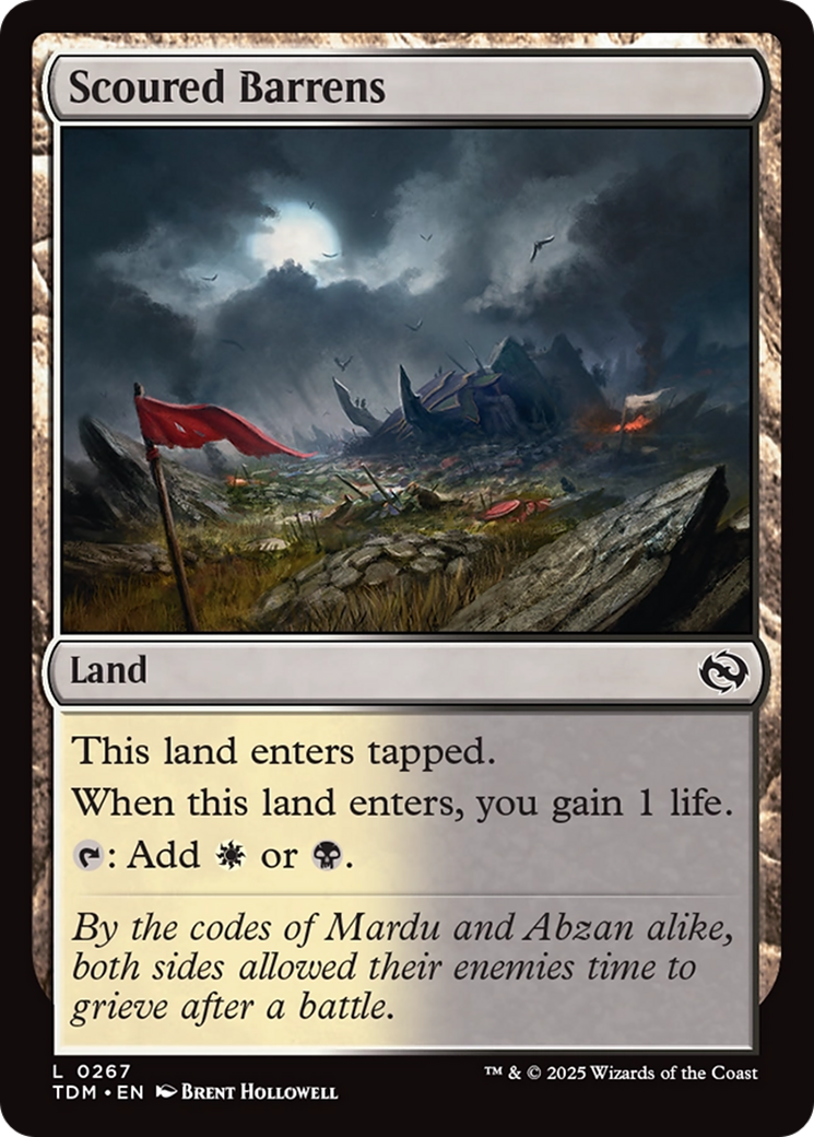 Scoured Barrens [Tarkir: Dragonstorm] | Chromatic Games